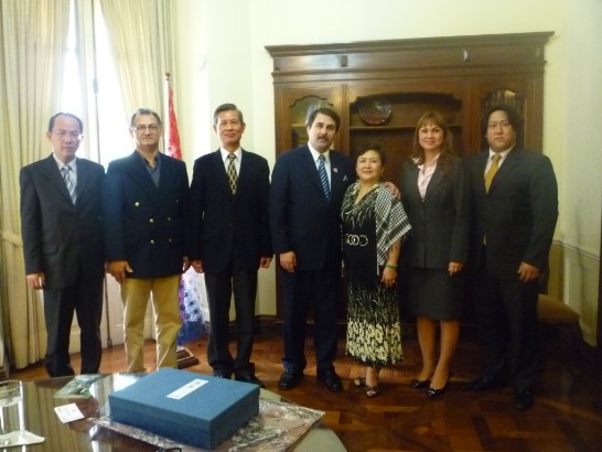 2010.05.27 El Vice presidente de la Republica del Paraguay, Dr.Federico Franco, recibe a empresarios taiwaneses que viven en Brasil