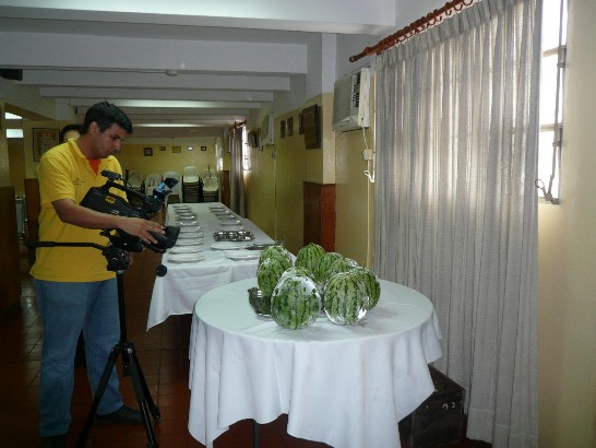 2010.04.23 ABC彩色報記者現場拍攝黃肉西瓜。