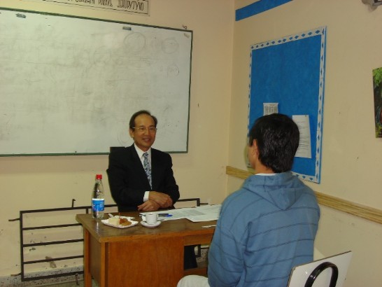 2010.04.26駐館王參事清源口試。