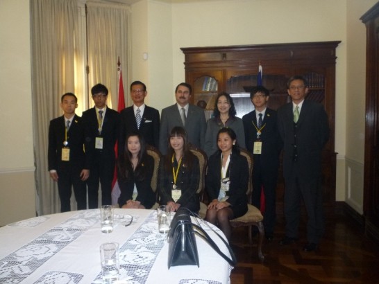 2010.07.27巴拉圭副總統佛朗哥接見我「國際青年大使」訪團