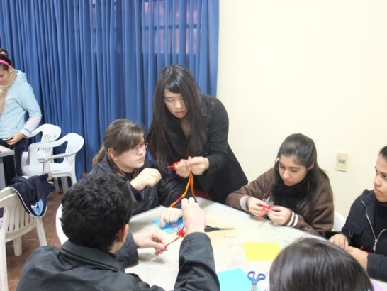2010.08.04 國際青年大使訪團於Pablo L. Avila學校進行文化交流。