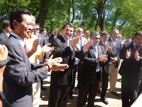 2011.01.19 駐巴拉圭黃大使聯昇應巴國副總統佛朗哥（Federico Franco）邀請參加Paraguari戰役紀念活動