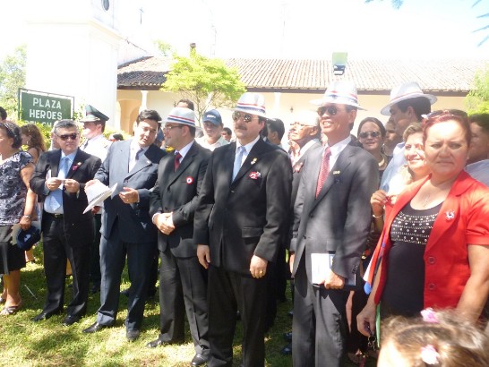 2011.01.19 駐巴拉圭黃大使聯昇應巴國副總統佛朗哥（Federico Franco）邀請參加Paraguari戰役紀念活動