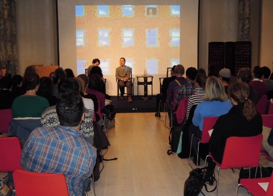 Jimmy Liao answering questions from the audience