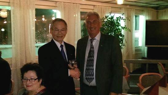 Representative Thomas Cheng and Municipal Commissioner Roland Kemppainen
