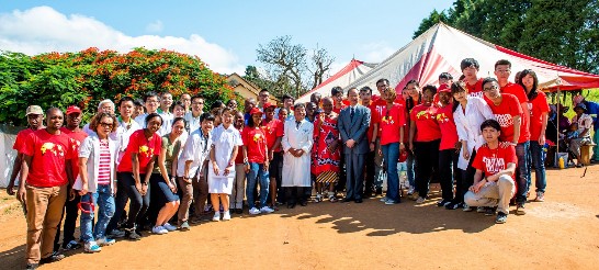 駐史醫療團在史國南部省Ngudzeni地區舉辦之本(2015)年度第一次偏鄉義診活動。