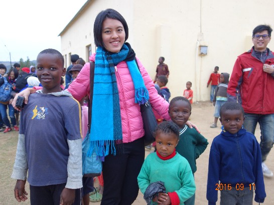 青年大使參訪史瓦濟蘭家扶中心鄉間據點兒童歡迎