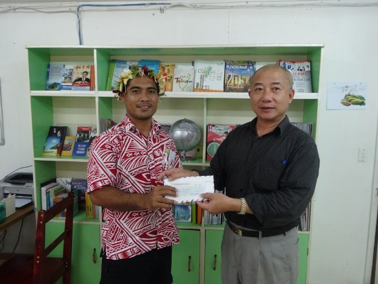 R.O.C. Embassy sponsored Tuvalu Touch Association for Pacific Games 2015 PNG