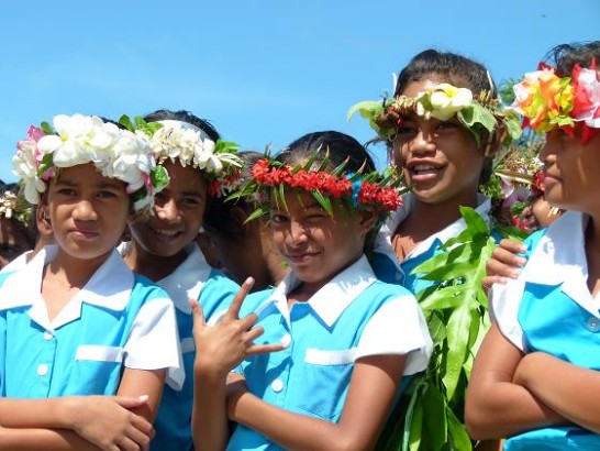 Nauti Primary School熱情洋溢的學生