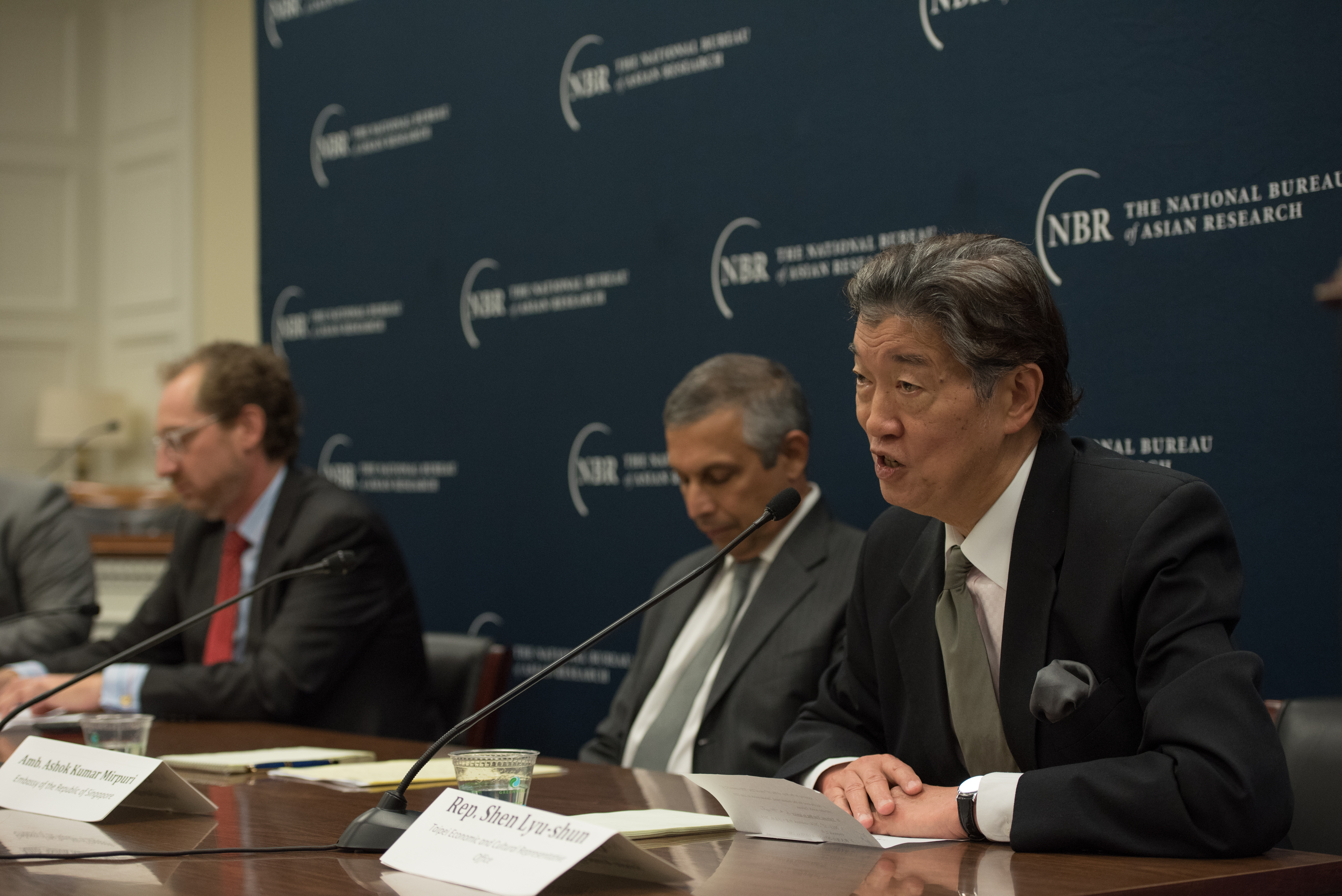 駐美國代表沈呂巡大使應邀出席「國家亞洲研究局」（NBR）年度「交往亞洲」（Engaging Asia）研討會並擔任與談人。