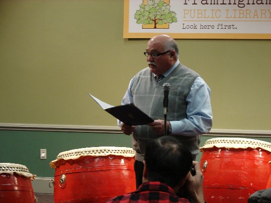 賽席茲基議長宣讀致駐波士頓辦事處議會感謝聲明