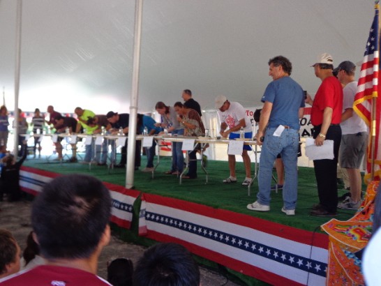 9月7日龍舟賽吃餃子大賽.