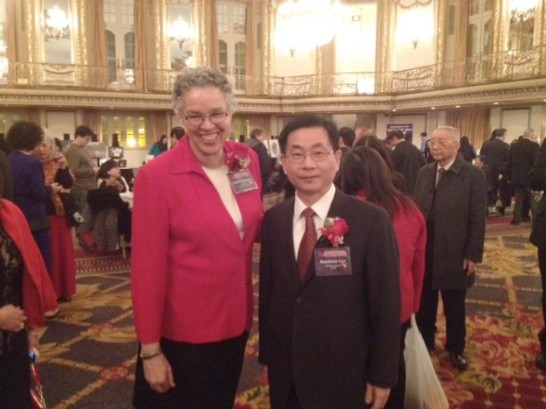 葛處長與伊州庫克郡郡長Toni Preckwinkle