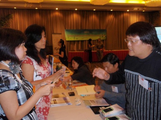 On the scene of business seminar