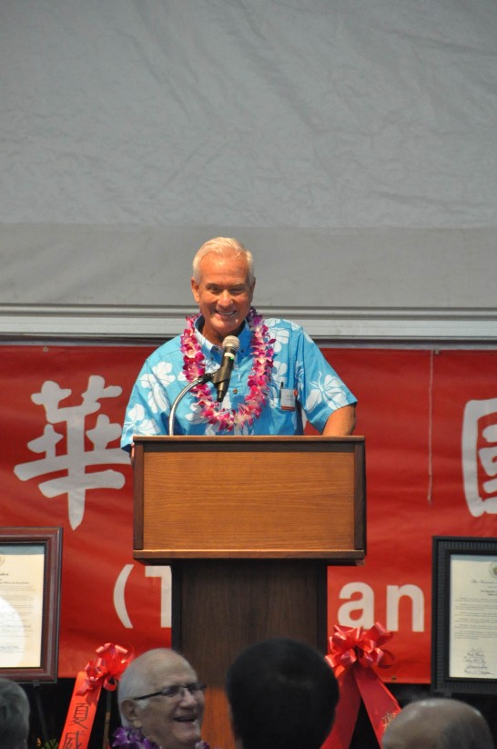 檀香市市長Kirk Caldwell致詞