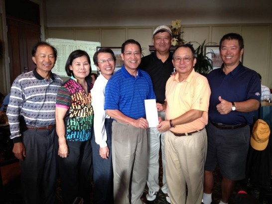 團體組第一名由Dallas A組勝出，並邀請廖處長頒發獎項