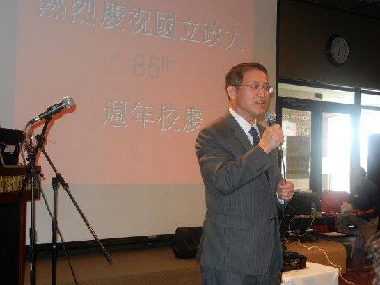 廖處長東周於餐會中應邀致詞