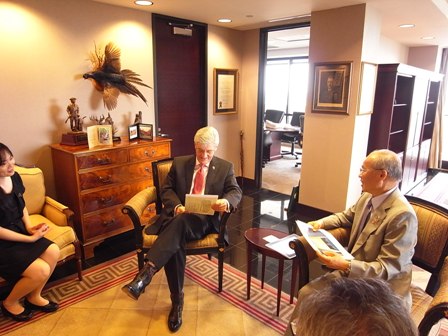 林主席與密州Phil Bryant州長就雙邊關係交換意見