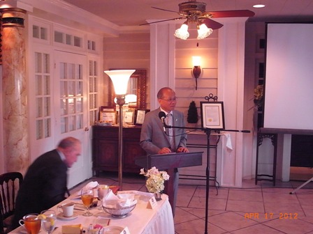 林主席於密州州立大學午宴說明我國經濟現況