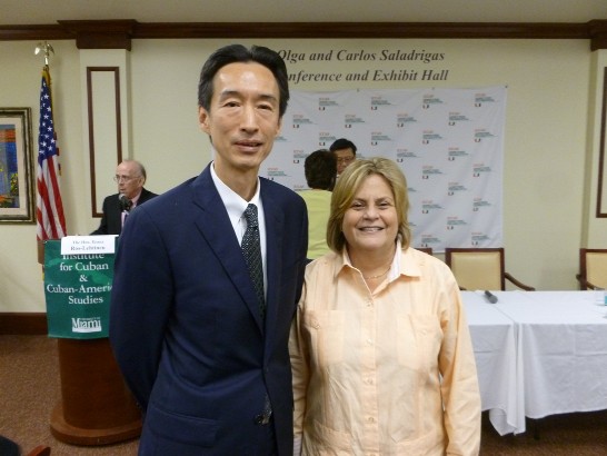 美眾院外委會主席Ileana Ros-Lehtinen與駐邁阿密台北經文處牟處長華瑋