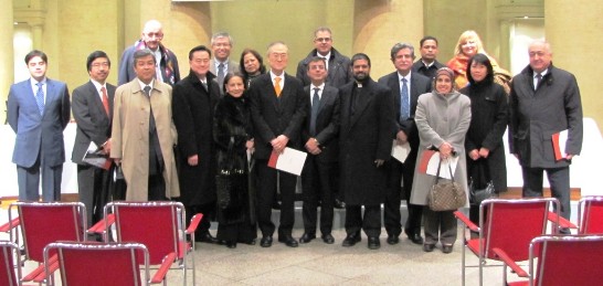 Ambassador Wang with the Asian Ambassadors to the Holy See