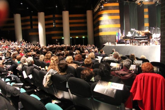 A view of the Auditorium and of the public attending the Concert