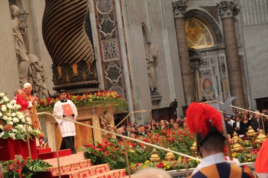 Pope Benedict XVI presides at the Consistory on November 24.
