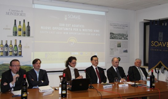 Ambassador Wang (3rd from right) during his address at the conference
