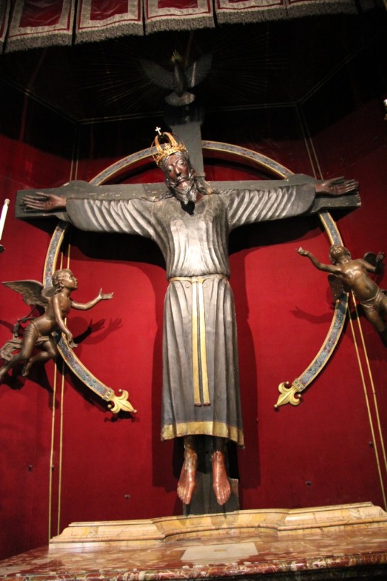A precious crucifix dating back to the Middle Age housed inside the Cathedral