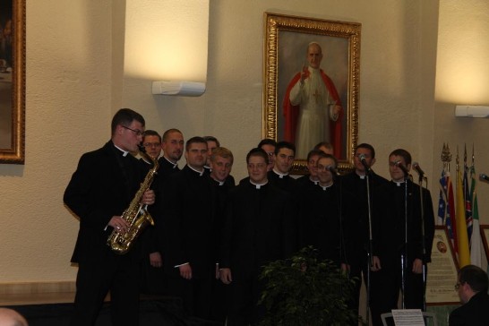 PNAC seminarians play instruments, sing, and perform for the audience.