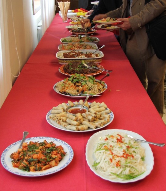 A glutton view of the delicious Taiwanese dishes especially prepared for the occasion by Mrs. Wang.