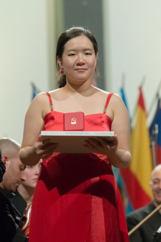 The winner of the 23rd International Piano Competition “Rome 2013” Jackie Jaekyung Yoo.