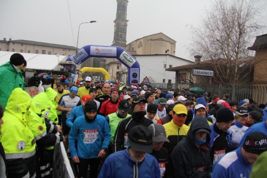 A glimpse of the athletes running the Montefortiana. 