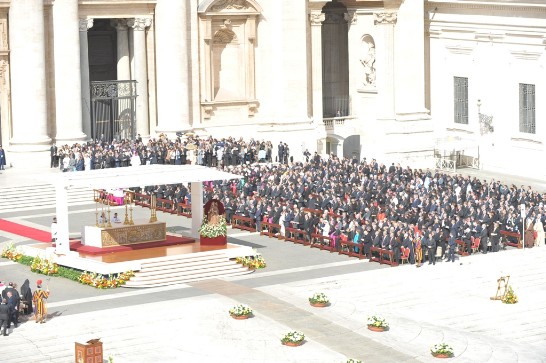 A view of the Pope Francis‘ Inauguration Ceremony (1).