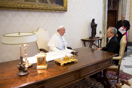 Pope Francis received new ROC (Taiwan) Ambassador to the Holy See Mr. Matthew S.M. Lee.