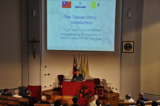 ROC Ambassador Larry Yu-yuan Wang at the Taiwan Story Conference.