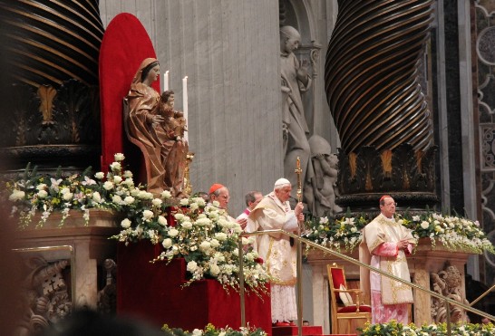 教宗本篤十六世主持2012年「天主之母瞻禮及第45屆世界和平日彌撒」