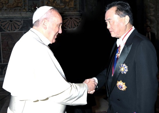 王大使豫元向教宗方濟各賀年。