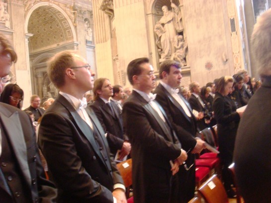 中華民國駐教廷大使王豫元與駐教廷外交團出席彌撒