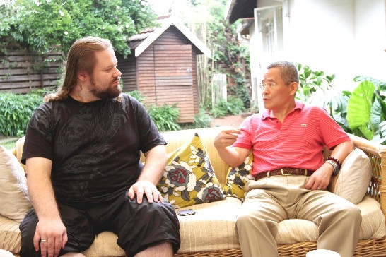 徐代表佩勇會晤公民日報主編Michael Coetzee