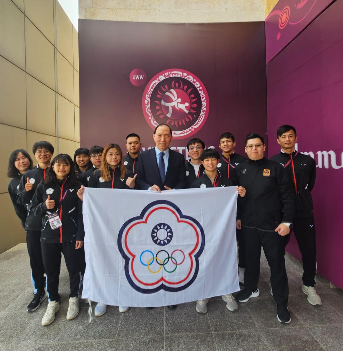 Welcome the #Team_Taiwan to participate in the The Wrestling Asian Championships 2025