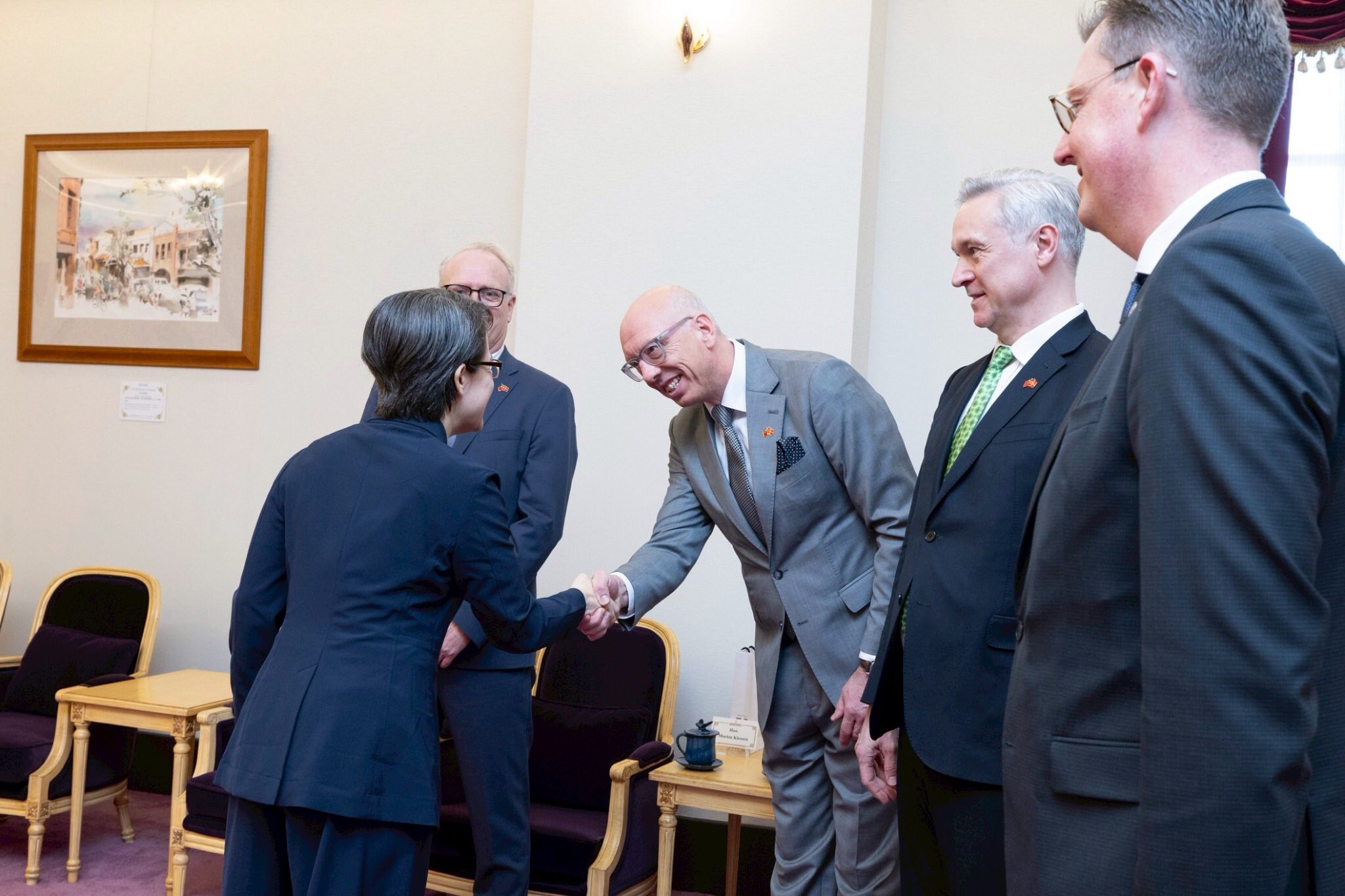 蕭美琴副總統於11月27日上午接見「丹麥國會議員訪問團」4.