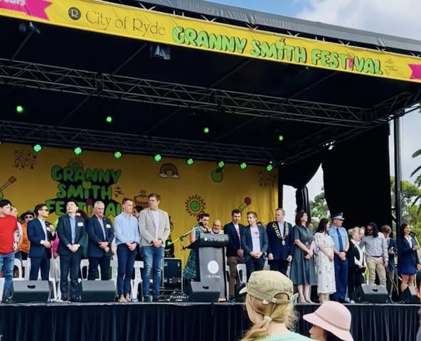 DG David Cheng-Wei Wu and Mrs. Wu Celebrated the City of Ryde’s 40th Granny Smith Festival