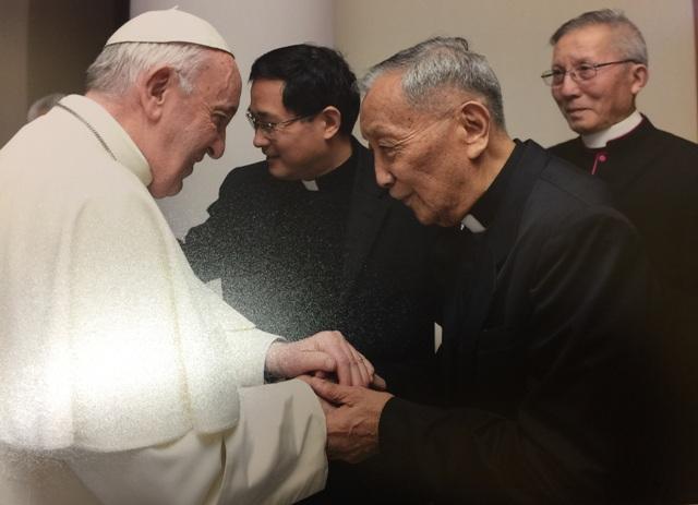 朱立德神父在獲得教宗方濟各接見時，向教宗表達對中國教會仍受壓迫的憂慮，教宗表達會持續為中國教會祈禱。