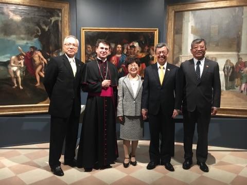 陳建仁夫婦前往義大利知名朝聖地洛雷托（Loreto）聖母之家朝聖。