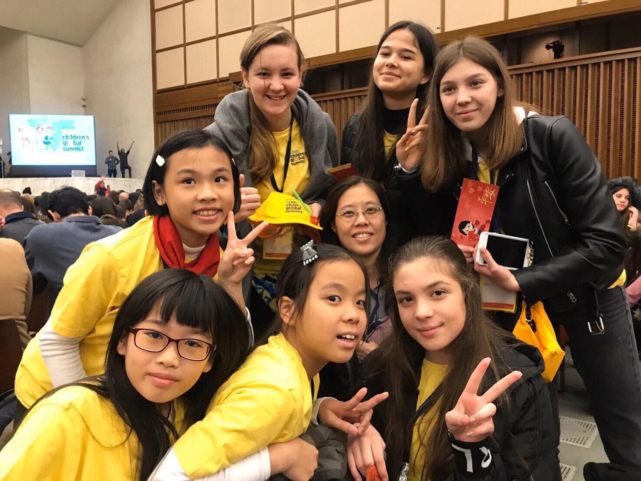 全球孩童創意行動挑戰臺灣團隊出席於梵諦岡舉行之『我做得到』世界孩童高峰會」（I CAN Children’s Global Summit）。