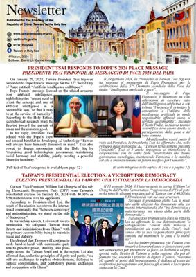 Vatican-Taiwan Newsletter 1st issue, 2024