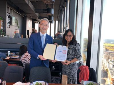 Ambassador Vincent Yao hosted a luncheon for overseas Taiwanese in Southern Sweden on October 22
