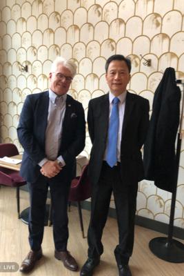Taiwan’s Ambassador to Sweden Klement Ruey-sheng GU meets with Prof. Dr. Stefan Östlund , Vice president for global relations at KTH Royal Institute of Technology in Stockholm on 20th of December