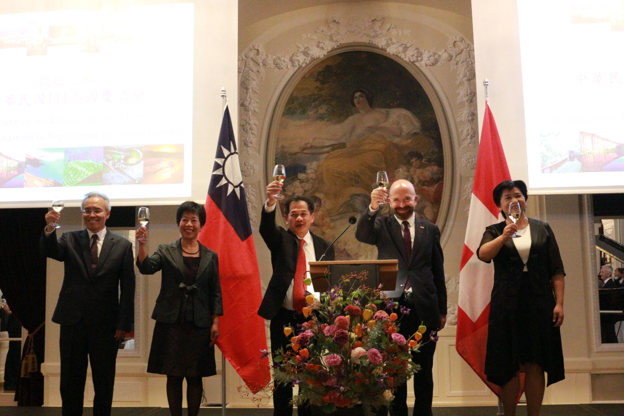 Reception on October 10th to celebrate the 111 National Day of the Republic of China (Taiwan) in Hotel Bellevue Palace